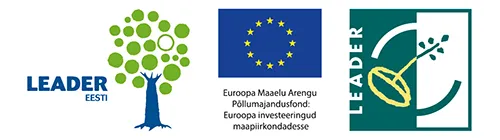 kaks leader logo ja keskel euroopa liidu lipp